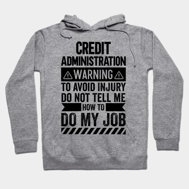 Credit Administration Warning Hoodie by Stay Weird